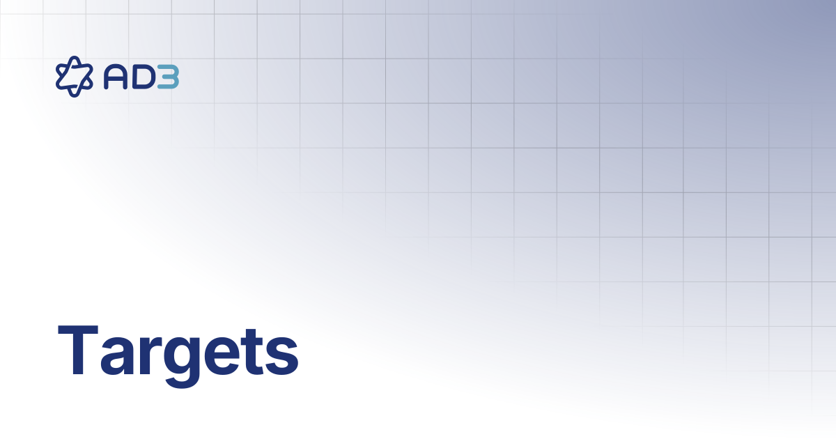 Targets | Documentation | AD3 User Guide