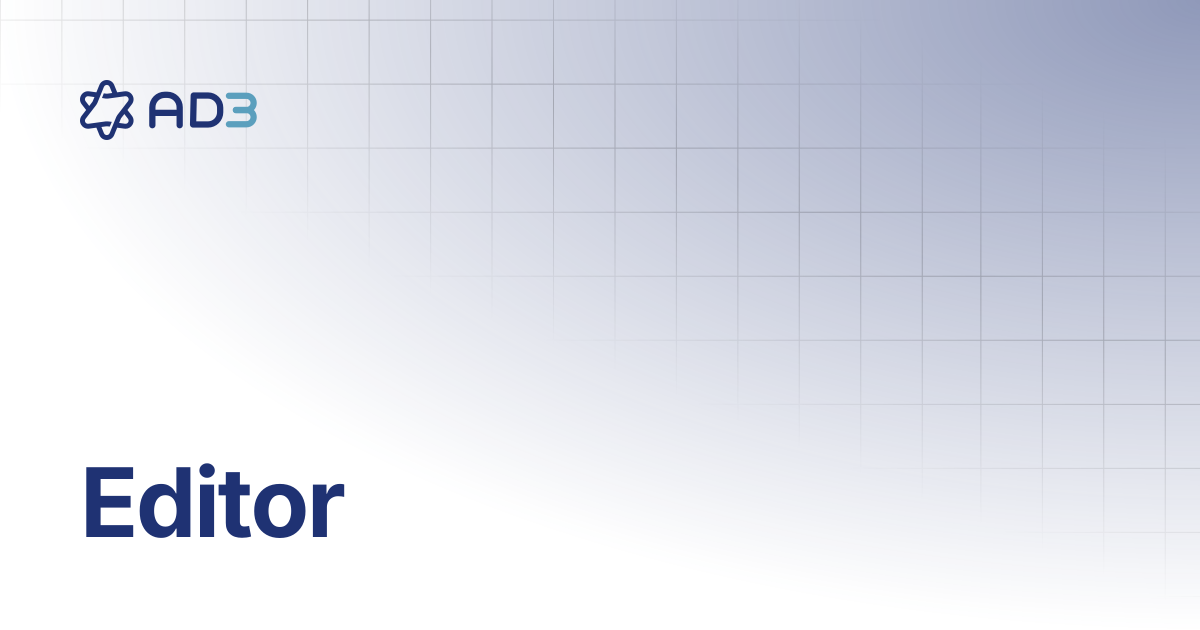 Editor | Documentation | AD3 User Guide